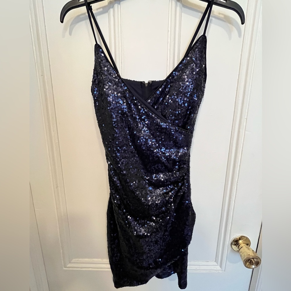 Navy Blue Trixxi Sparkle Dress